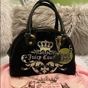 Juicy Couture Black Bowler Purse